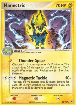 Manectric/107 - Reverse Holofoil Deoxys - Uncommon
