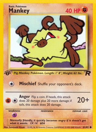 Mankey 061 - Unlimited Team Rocket - Common