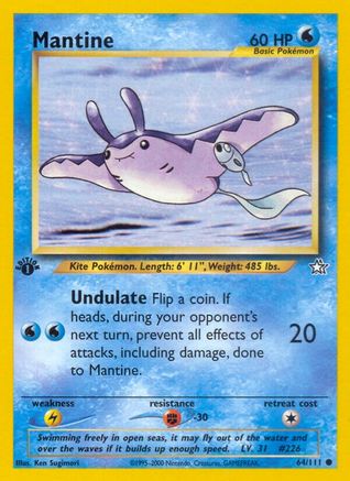 Mantine 064 - 1st Edition Neo Genesis - Common