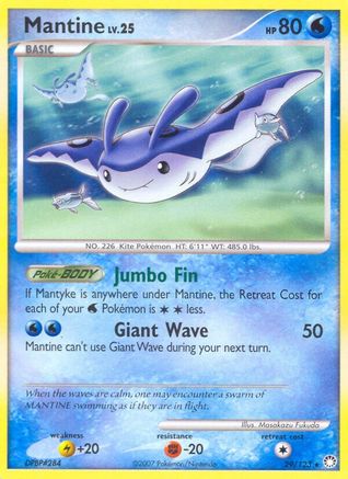 Mantine - Reverse Holofoil Mysterious Treasures - Rare