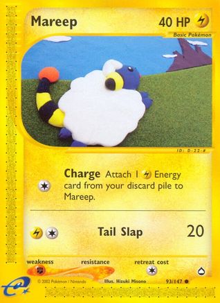 Mareep 093 - Reverse Holofoil Aquapolis - Common