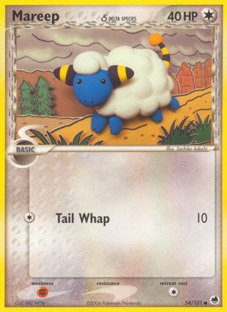 Mareep (Delta Species) 054 Dragon Frontiers - Common