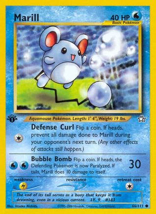 Marill 066 - 1st Edition Neo Genesis - Common