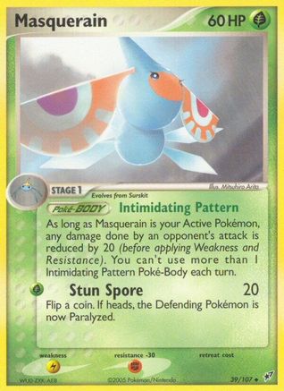 Masquerain - Reverse Holofoil Deoxys - Uncommon