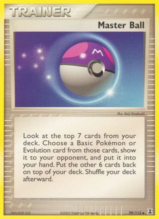 Master Ball 099 - Reverse Holofoil Delta Species - Uncommon