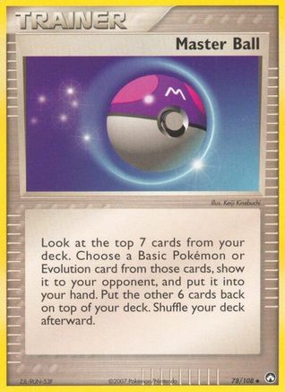 Master Ball 078/108 Power Keepers - Uncommon