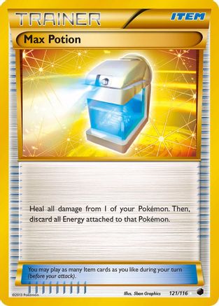 Max Potion (121 Secret Rare) - Holofoil Plasma Freeze - Secret Rare