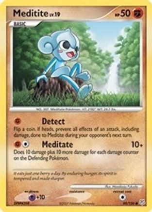 Meditite - Reverse Holofoil Diamond and Pearl - Common