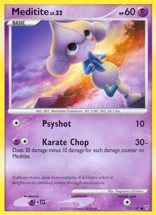 Meditite - Reverse Holofoil Supreme Victors - Common