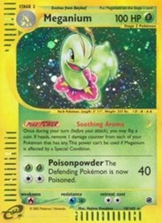 Meganium (18) - Reverse Holofoil Expedition - Holo Rare