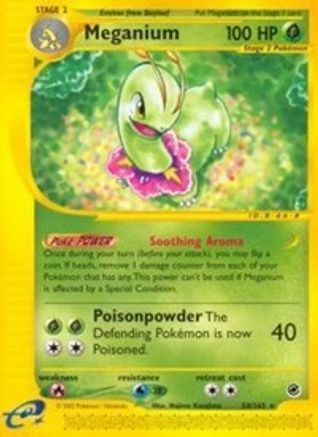 Meganium (54) - Reverse Holofoil Expedition - Rare