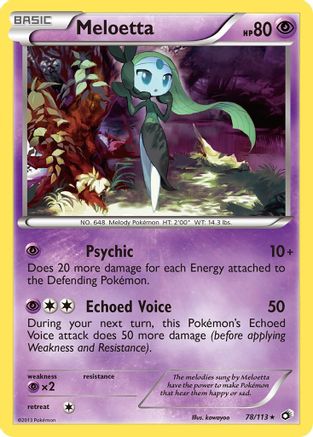 Meloetta (78) - Holofoil Legendary Treasures - Holo Rare