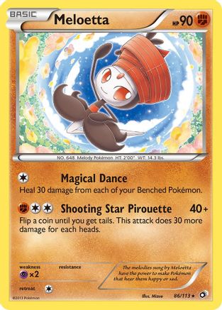 Meloetta (86) (86) 086 Legendary Treasures - Rare