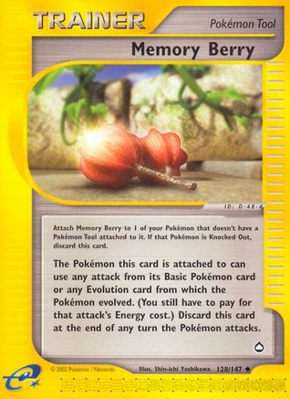Memory Berry - Reverse Holofoil Aquapolis - Uncommon
