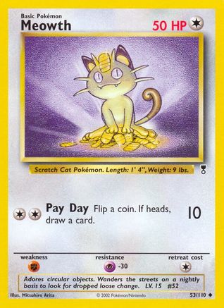 Meowth - Reverse Holofoil Legendary Collection - Uncommon