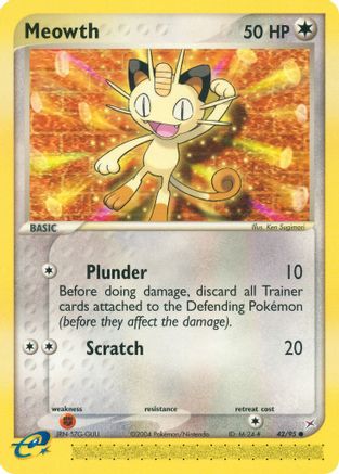 Meowth/95 - Reverse Holofoil Team Magma vs Team Aqua - Common