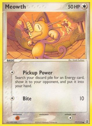 Meowth 077 Delta Species - Common