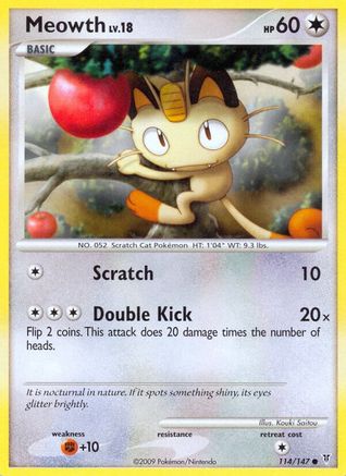 Meowth - Reverse Holofoil Supreme Victors - Common