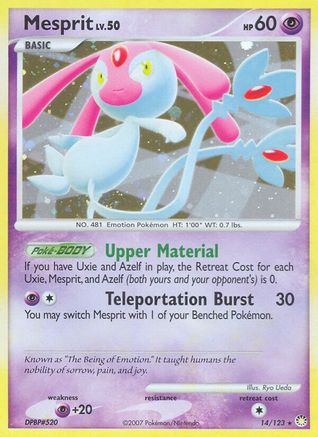 Mesprit/123 - Holofoil Mysterious Treasures - Holo Rare