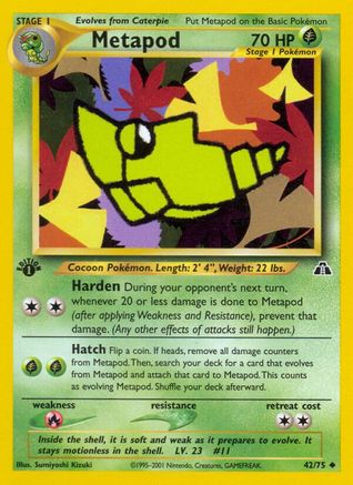 Metapod 042 - Unlimited Neo Discovery - Uncommon