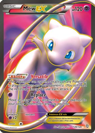 Mew EX (120 Full Art) - Holofoil Dragons Exalted - Ultra Rare