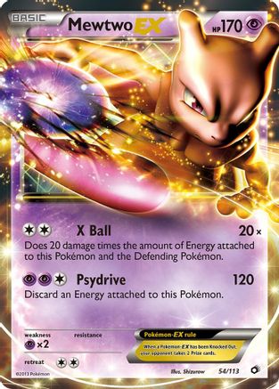 Mewtwo EX - Holofoil Legendary Treasures - Ultra Rare