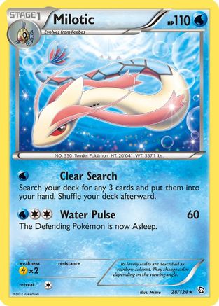 Milotic 028 - Reverse Holofoil Dragons Exalted - Holo Rare