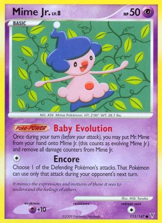 Mime Jr. - Reverse Holofoil Supreme Victors - Common