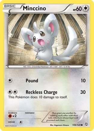 Minccino - Reverse Holofoil Dragons Exalted - Common