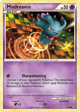 Misdreavus - Reverse Holofoil Unleashed - Common