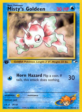 Misty's Goldeen (30) (30) 030 - Unlimited Gym Heroes - Rare