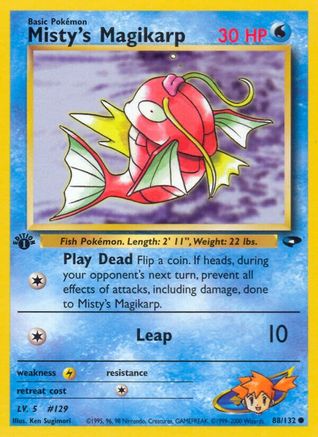 Misty's Magikarp 088 - 1st Edition Gym Challenge - Common