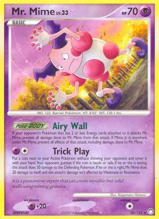 Mr. Mime - Reverse Holofoil Mysterious Treasures - Rare