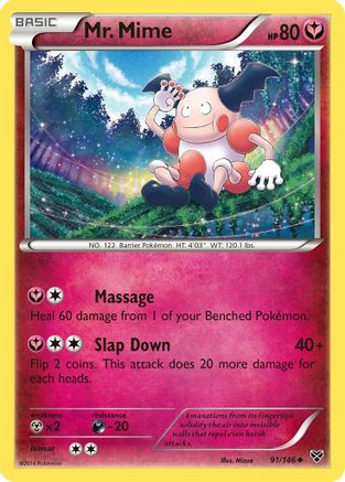 Mr. Mime 091 XY Base Set - Uncommon