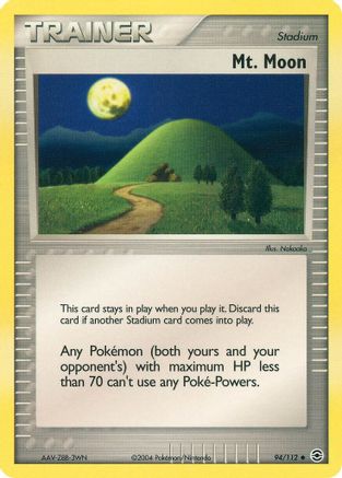 Mt. Moon - Reverse Holofoil FireRed & LeafGreen - Uncommon