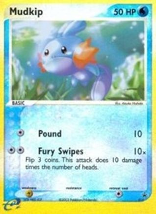 Mudkip - 010 (e-League) - Reverse Holofoil Nintendo Promos - Promo