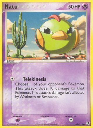 Natu - Reverse Holofoil Unseen Forces - Common