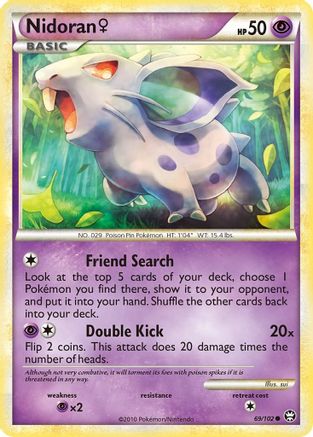 Nidoran F - Reverse Holofoil Triumphant - Common
