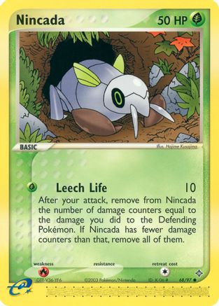 Nincada - 68/97/097 - Reverse Holofoil Dragon - Common