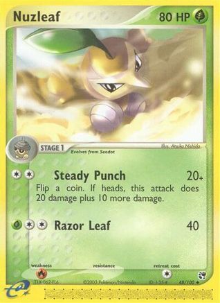 Nuzleaf - 48/100/100 Sandstorm - Uncommon