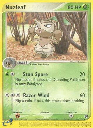 Nuzleaf - 49/100/100 Sandstorm - Uncommon
