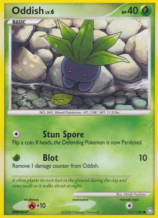 Oddish (111) - Reverse Holofoil Legends Awakened - Common