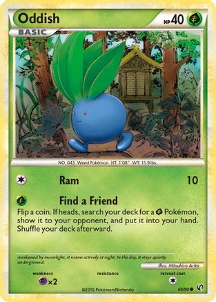 Oddish 060 - Reverse Holofoil Undaunted - Common