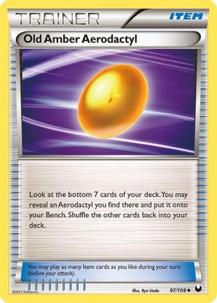 Old Amber Aerodactyl 097 Dark Explorers - Uncommon