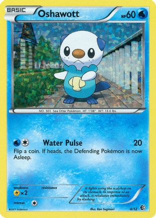 Oshawott - 4/12/12 - Holofoil McDonalds Promos 2011 - Promo