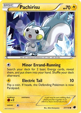 Pachirisu 037 - Reverse Holofoil Plasma Freeze - Common