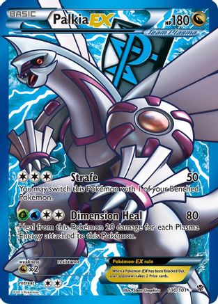 Palkia EX (Team Plasma) (100 Full Art) - Holofoil Plasma Blast - Ultra Rare