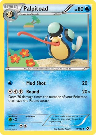 Palpitoad - Reverse Holofoil Legendary Treasures - Uncommon