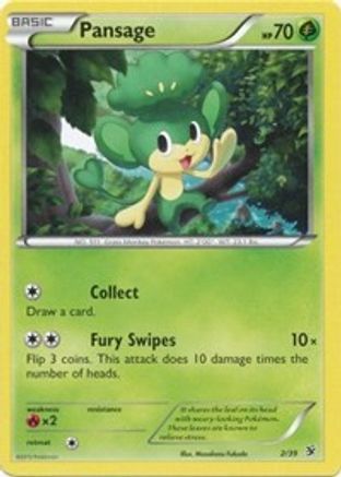 Pansage Kalos Starter Set - Common