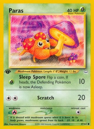 Paras 047 - 1st Edition Neo Revelation - Common